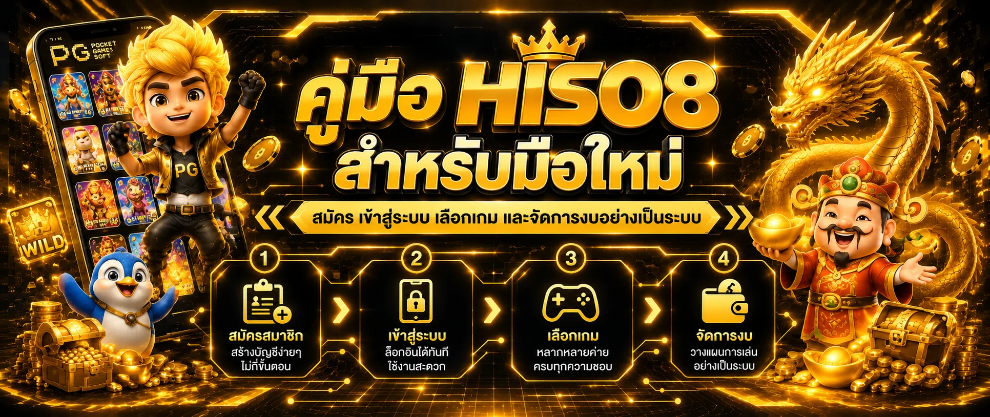 HISO8 คู่มือมือใหม่ | สมัคร เข้าใช้ และเลือกเกม